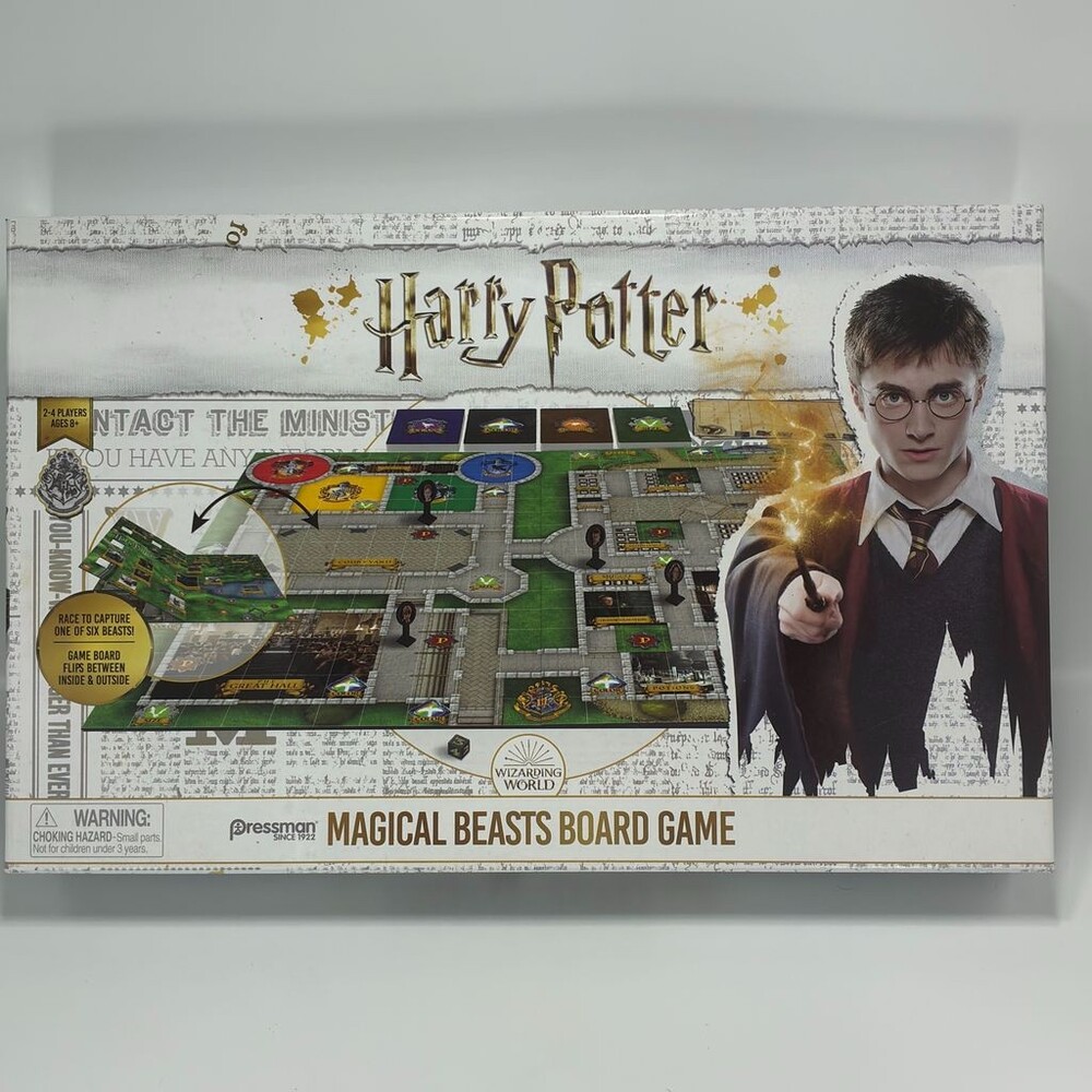 Pressman Harry Potter Magical Beasts Board Game Wizarding World 2-4 Players